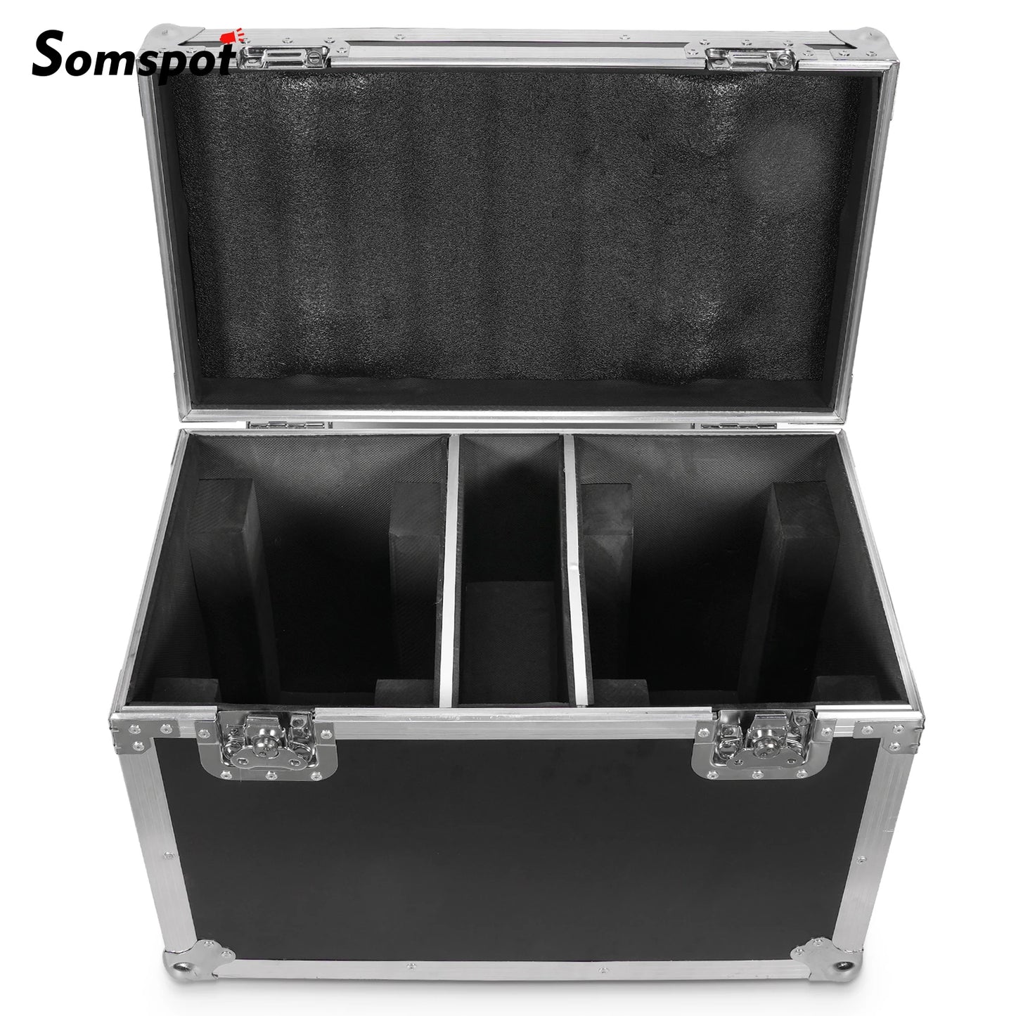 Somspot Flight Cases Heavy-duty Gator Case for (2) RGBW LED Moving Head Light Beam Focusing Light Airline Case Stage Equipment